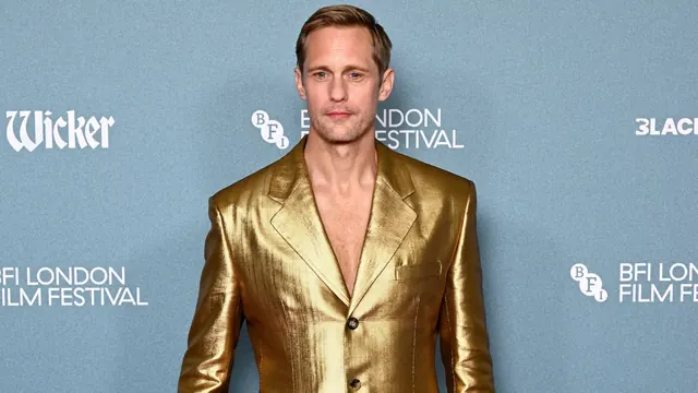 Alexander Skarsgård Puts His Best Foot Forward—In a Freaky Shoe, That Is