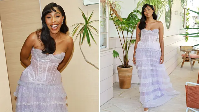 Lavender Haze: Jessica Williams Stuns in Custom Honor Gown for Emmys Red Carpet