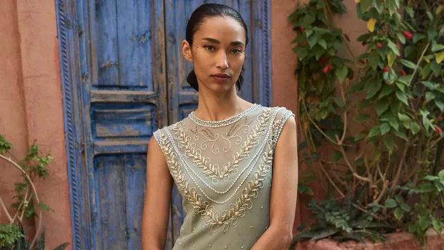 Art Deco Belongs in Wedding Guest Dressing, Too