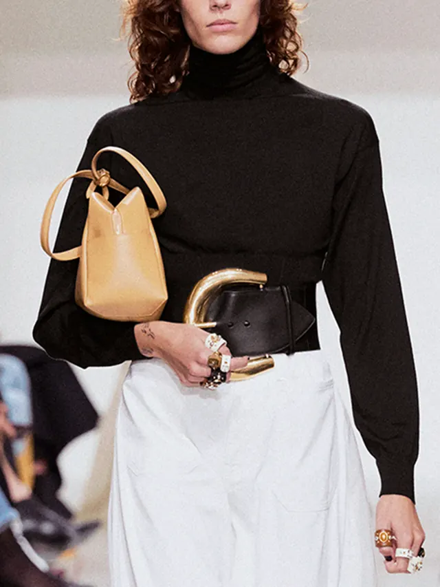 Buckle Up! Big Belts Are Back On The Runway
